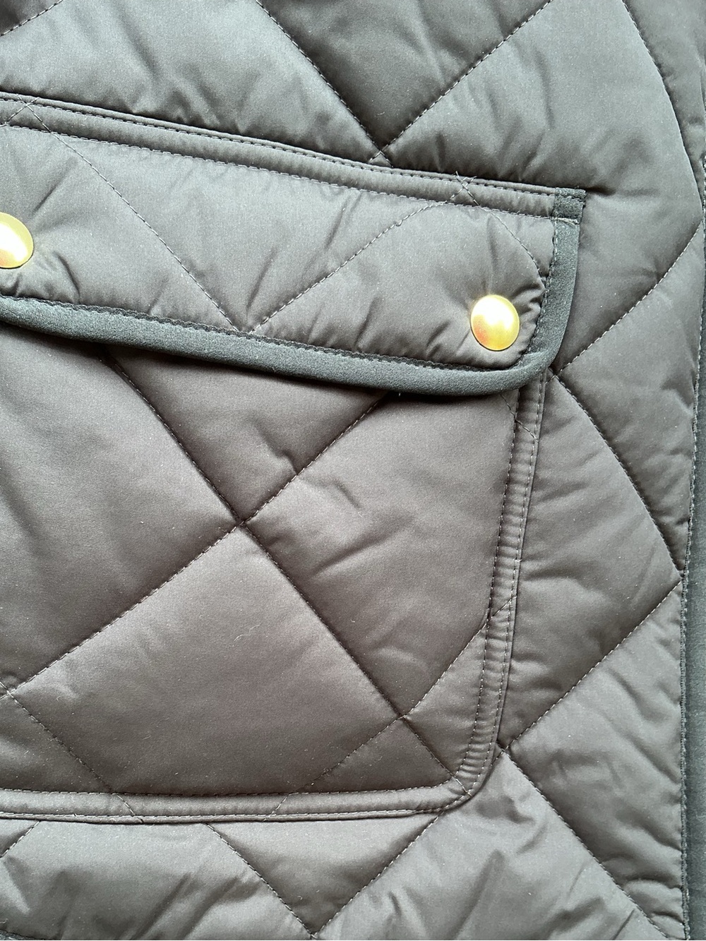 J.Crew Quilted Vest Women’s 2X Black Gingham Lined NWT - Picture 9 of 12